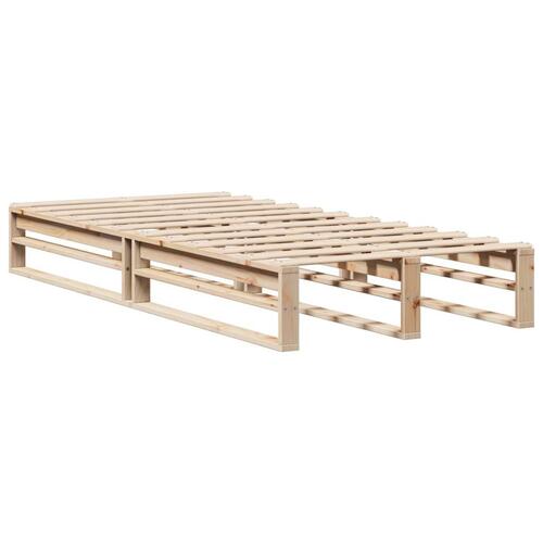 Sengeramme uden madras 90x200 cm massivt fyrretræ