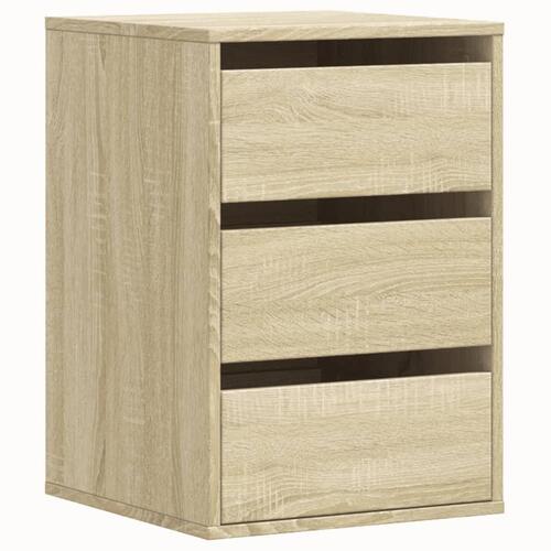 Kommode til hjørne 40x41x58 cm konstrueret træ sonoma-eg