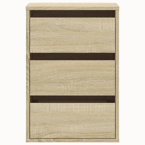 Kommode til hjørne 40x41x58 cm konstrueret træ sonoma-eg