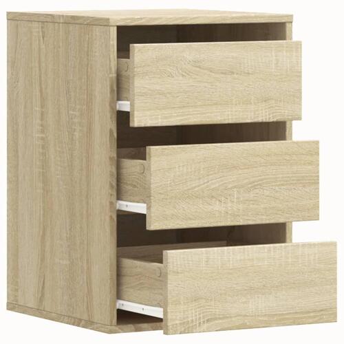 Kommode til hjørne 40x41x58 cm konstrueret træ sonoma-eg