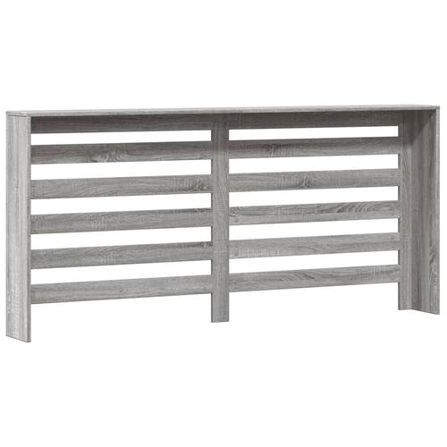 Radiatorskjuler 175x20x82 cm konstrueret træ grå sonoma-eg