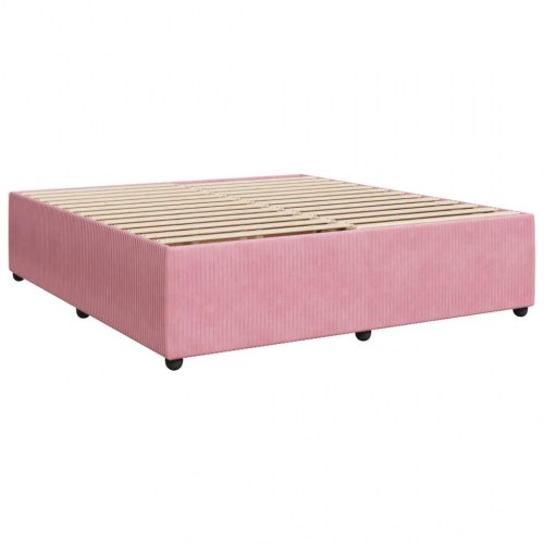 Sengeramme 180x200 cm fløjl pink