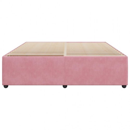 Sengeramme 180x200 cm fløjl pink
