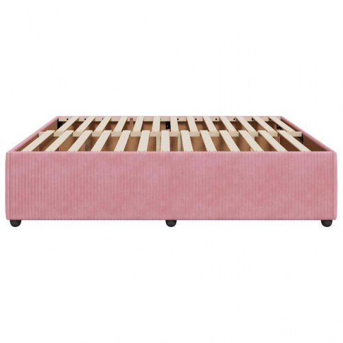 Sengeramme 180x200 cm fløjl pink