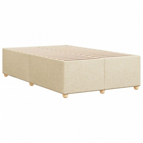 Sengeramme uden madras 120 x 190 cm i stof - cremefarvet