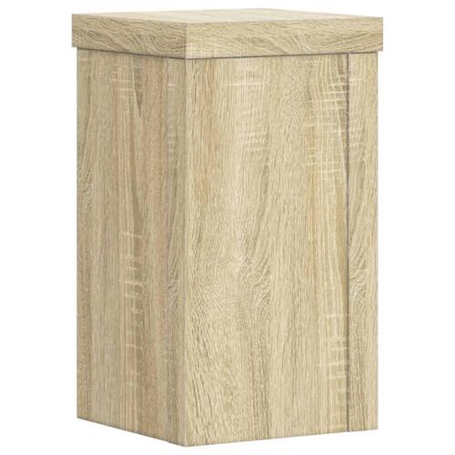 Plantestativer 2 stk. 10x10x18 cm konstrueret træ sonoma-eg