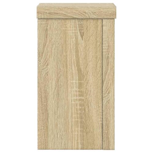 Plantestativer 2 stk. 10x10x18 cm konstrueret træ sonoma-eg