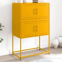 Skab 68,5x38,5x107 cm stål sennepsgul
