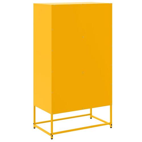 Skab 68,5x38,5x123,5 cm stål sennepsgul