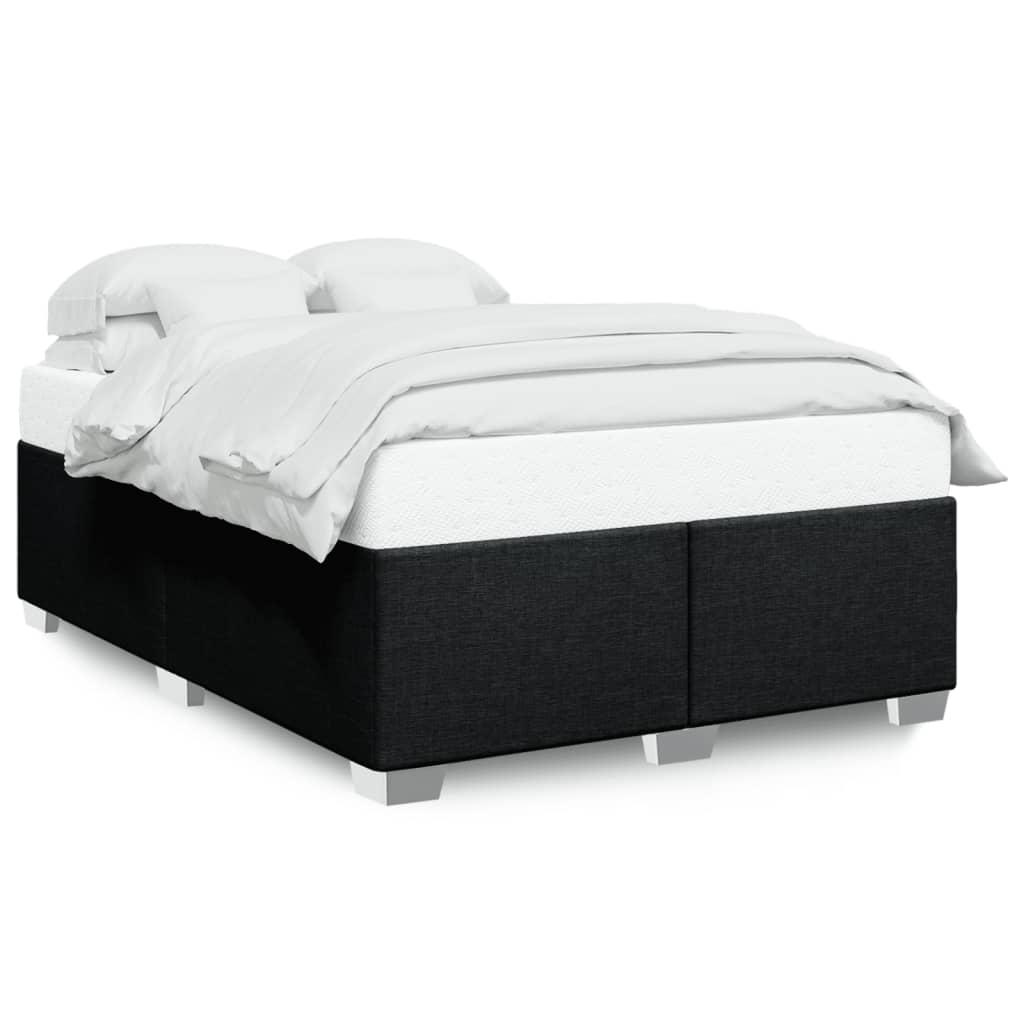 Sengeramme uden madras 140x190 cm stof sort billede