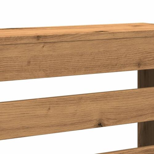 Radiatorskjuler 205x21,5x83,5 cm konstrueret træ egetræsfarve
