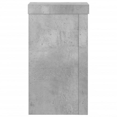 Plantestativer - 2 stk. 10 × 10 × 18 cm i konstrueret træ, betongrå