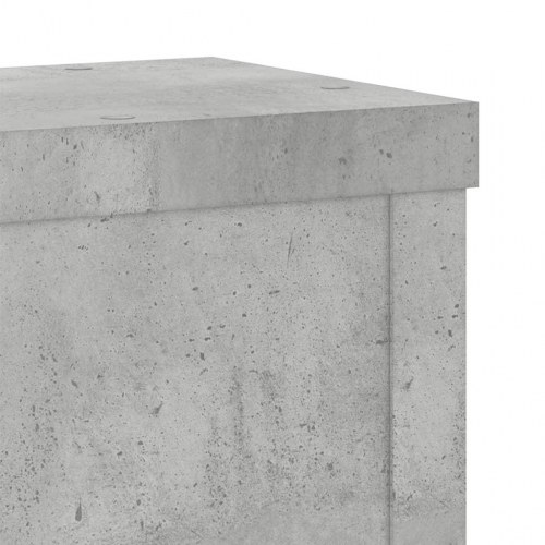 Plantestativer - 2 stk. 10 × 10 × 18 cm i konstrueret træ, betongrå