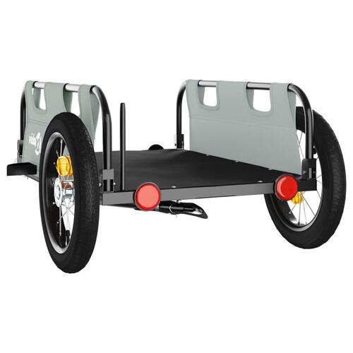 Cykeltrailer oxfordstof og jern grå