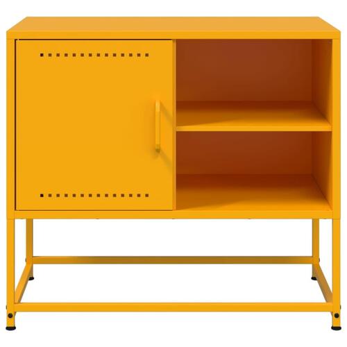 Tv-bord 68x39x60,5 cm stål sennepsgul