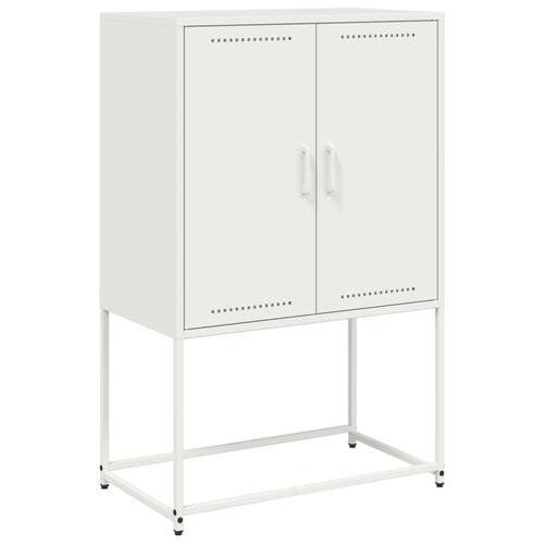 Tv-bord 68x39x60,5 cm stål hvid