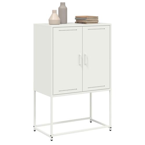 Tv-bord 68x39x60,5 cm stål hvid