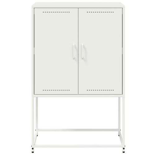 Tv-bord 68x39x60,5 cm stål hvid