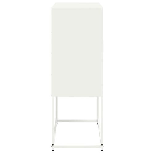 Tv-bord 68x39x60,5 cm stål hvid