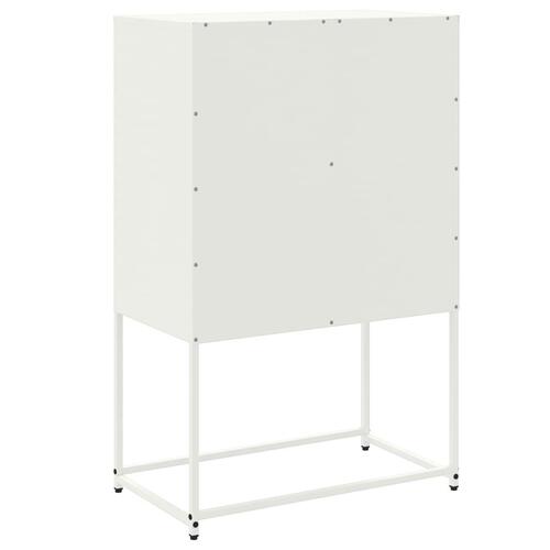 Tv-bord 68x39x60,5 cm stål hvid