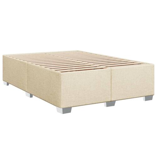 Sengeramme uden madras 160x200 cm stof cremefarvet