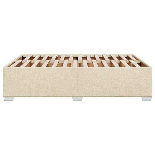 Sengeramme uden madras 160x200 cm stof cremefarvet
