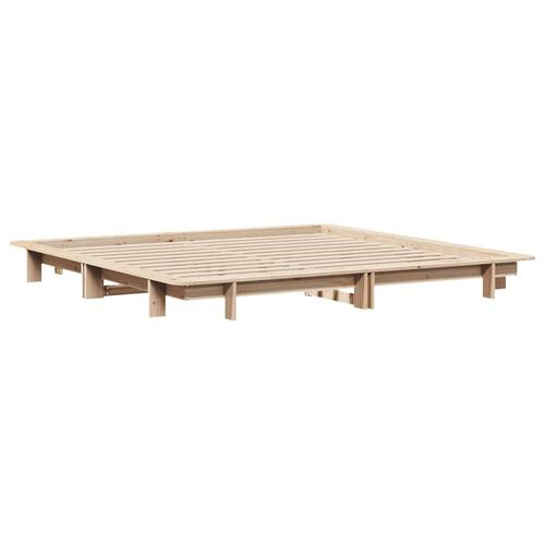 Sengeramme uden madras 180x200 cm massivt fyrretræ