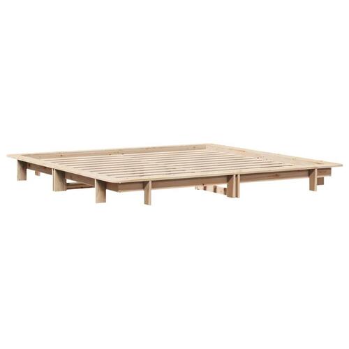 Sengeramme uden madras 180x200 cm massivt fyrretræ