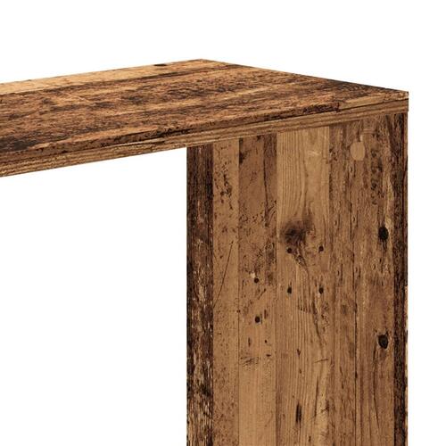 Bogreol 80,5x23,5x162,5 cm 5 hylder konstrueret træ gammelt træ