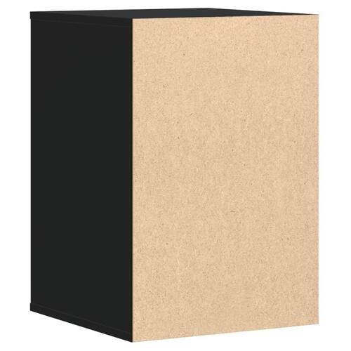 Kommode til hjørne 40x41x58 cm konstrueret træ sort