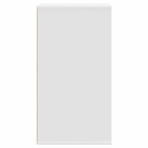 Kommode til hjørne 40x41x76 cm konstrueret træ hvid