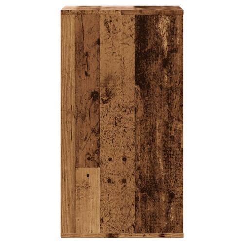 Kommode til hjørne 40x41x76 cm konstrueret træ antikt træ