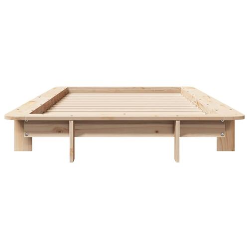 Sengeramme uden madras 100x200 cm massivt fyrretræ