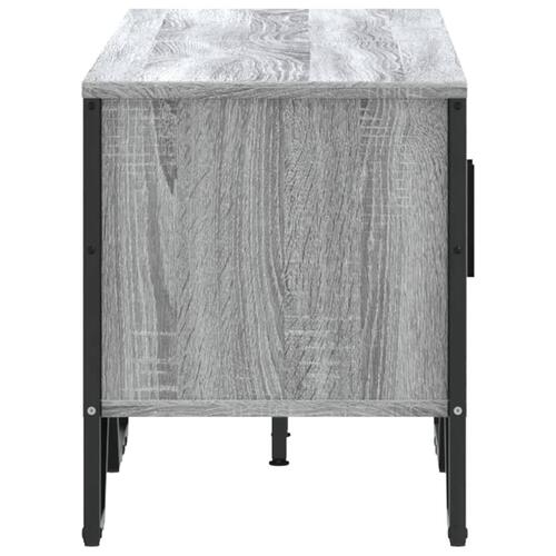 Tv-bord 122x34x41 cm konstrueret træ grå sonoma-eg