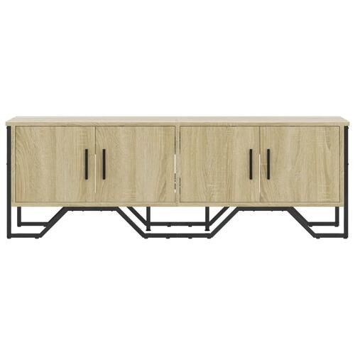 Tv-bord 122x34x41 cm konstrueret træ sonoma-eg