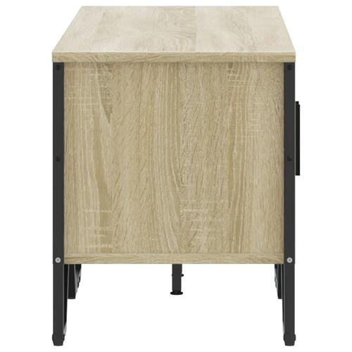 Tv-bord 122x34x41 cm konstrueret træ sonoma-eg