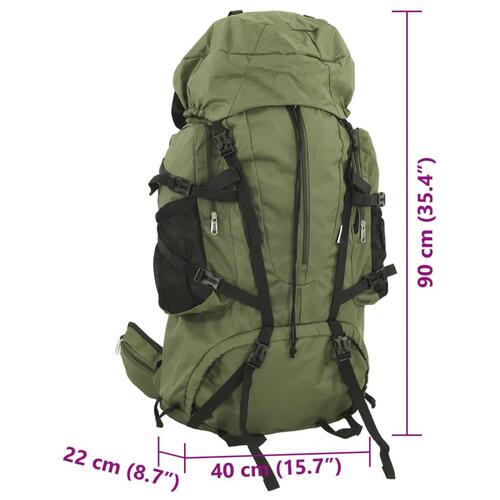 Vandretaske 100 l oxfordstof armygrøn