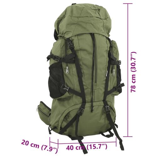 Vandretaske 80 l oxfordstof armygrøn