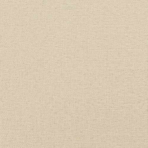 Kontinentalseng med madras 140x200 cm stof cremefarvet