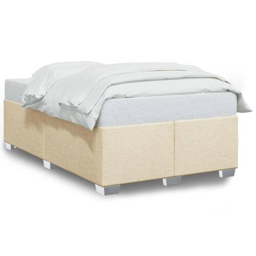 Sengeramme uden madras 120x190 cm stof cremefarvet