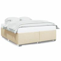 Sengeramme uden madras 180x200 cm stof cremefarvet
