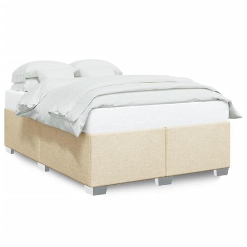 Sengeramme uden madras 140x200 cm stof cremefarvet