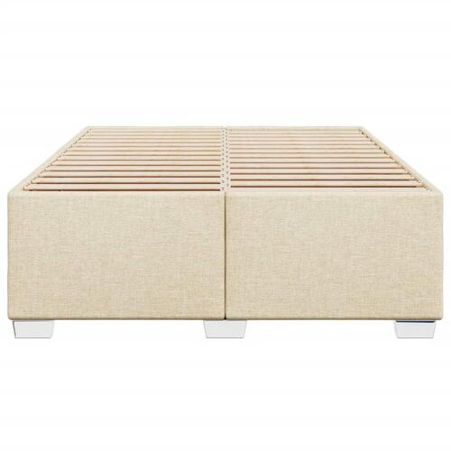 Sengeramme uden madras 140x200 cm stof cremefarvet