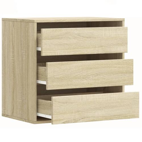Kommode til hjørne 60x41x58 cm konstrueret træ sonoma-eg