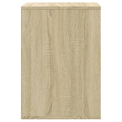 Kommode til hjørne 60x41x58 cm konstrueret træ sonoma-eg