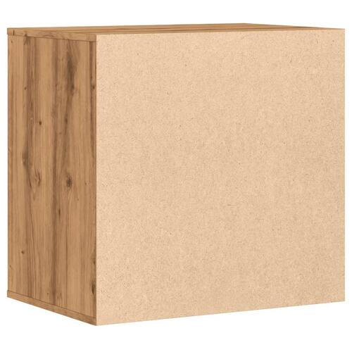 Kommode til hjørne 60x41x58 cm konstrueret træ egetræsfarvet