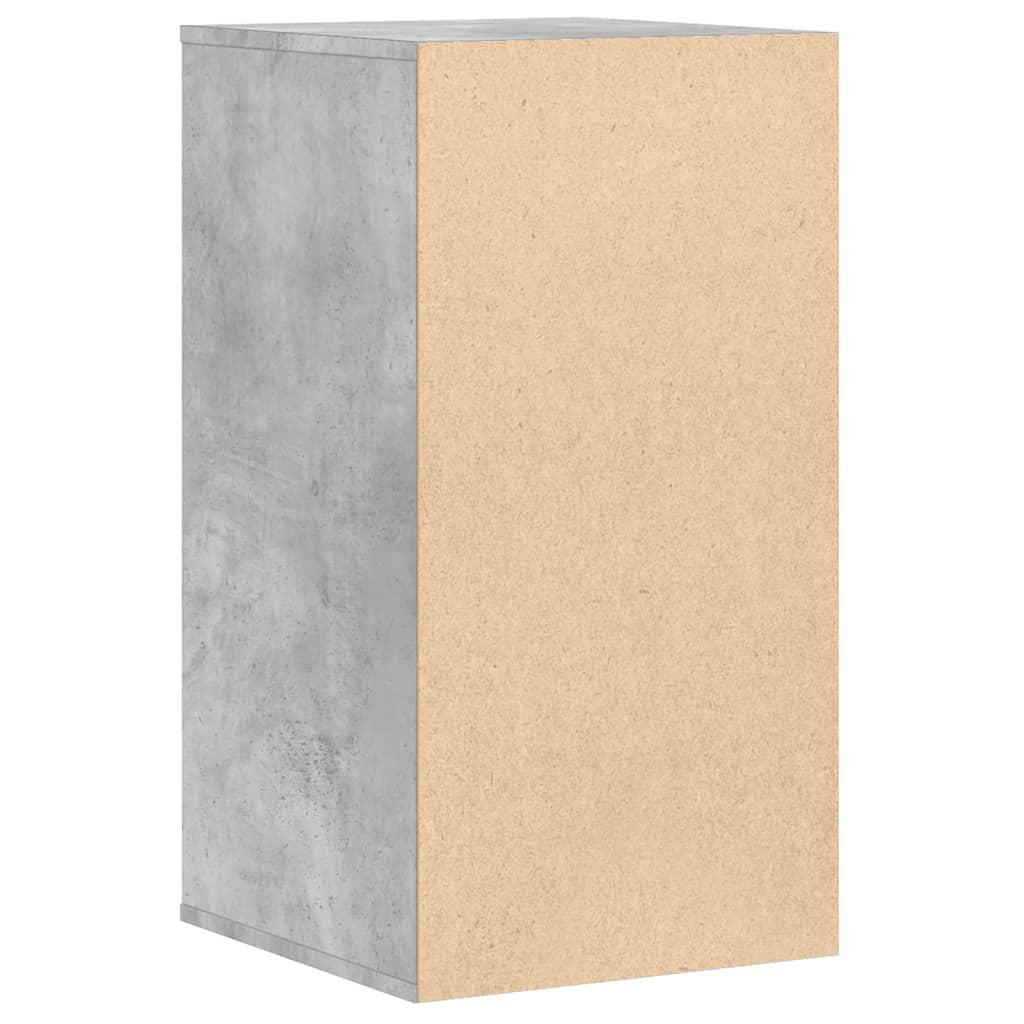 Kommode til hjørne 40x41x76 cm konstrueret træ betongrå