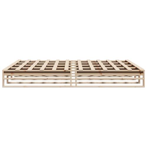 Sengeramme uden madras 180x200 cm massivt fyrretræ