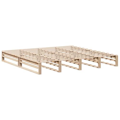 Sengeramme uden madras 180x200 cm massivt fyrretræ