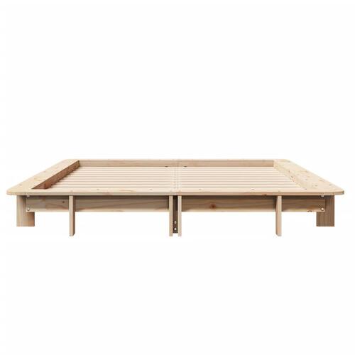 Sengeramme uden madras 120x200 cm massivt fyrretræ